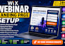 develop wix webinar landing page wix registration form integration